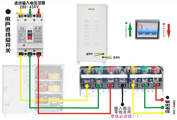 380V穩壓器怎么接線